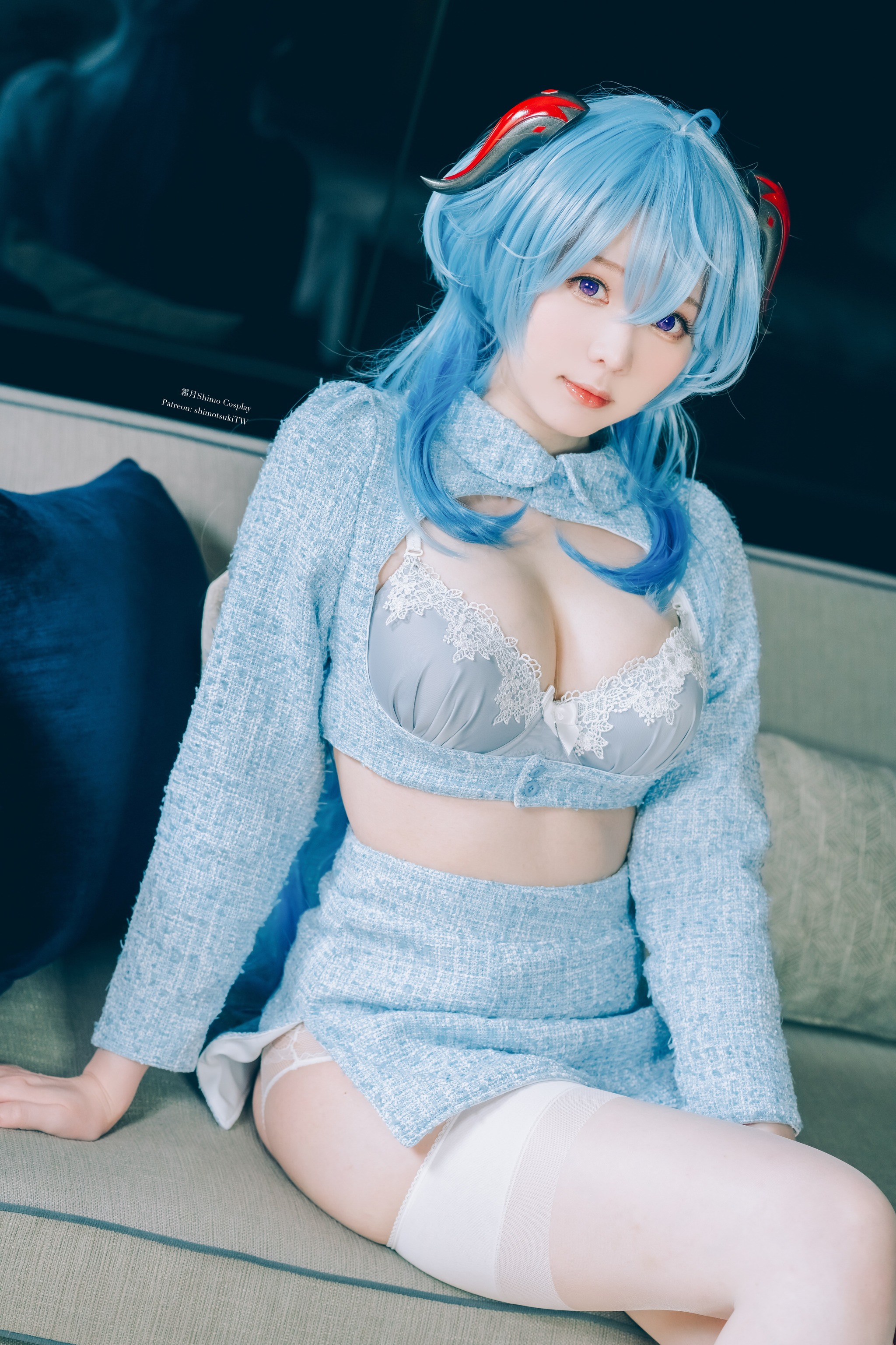 图片[1]-霜月shimo – NO.170 Ganyu lingerie[15P]-XikXak